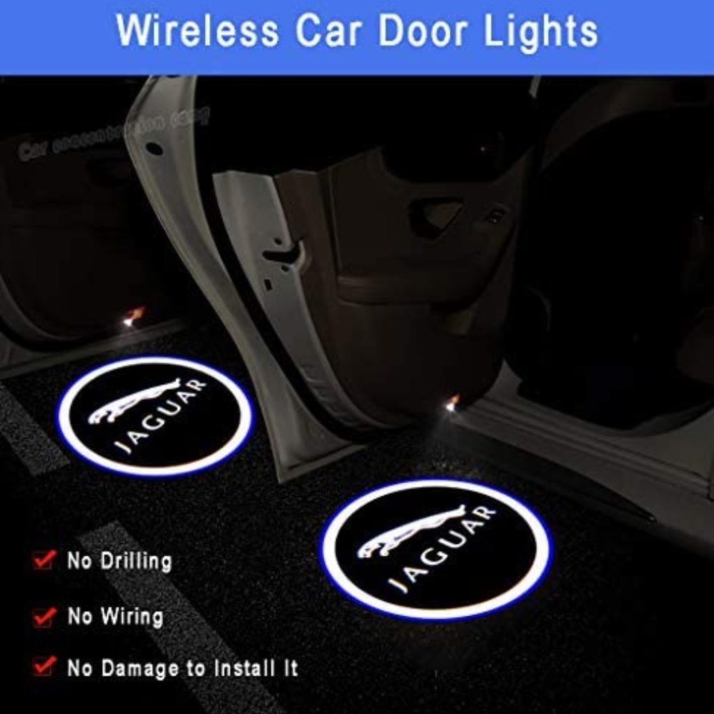 4x PCs Car Logo LED Welcome Light Wireless LED Shadow Projector Car Door Laser K